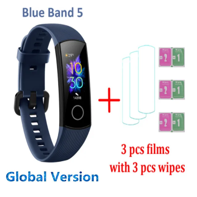 Глобальная версия huawei Honor Band 5 Смарт-браслет пульсометр смарт-браслет водонепроницаемые Смарт-часы - Цвет: Цвет: желтый