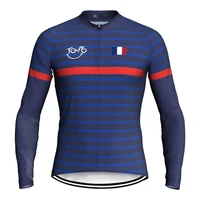 outdoor mtb cycling jersey sun dry breathable france jacket mountain maillot bike short shirt blue race sport off road quality