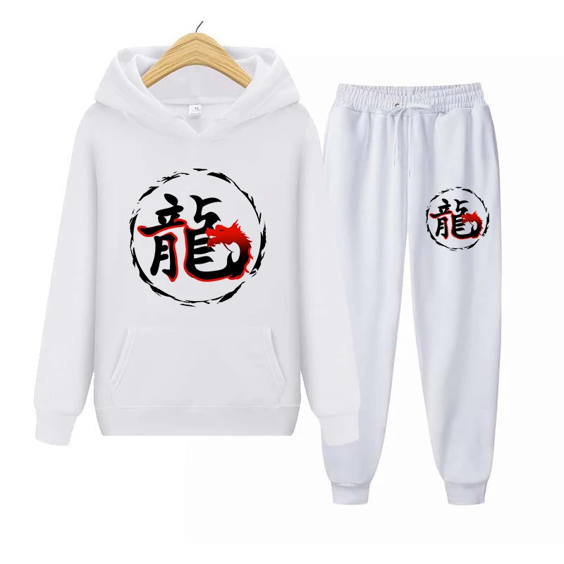 

Womens Tracksuits Hooded Sweatshirts 2021 Womens Two Peice Sets Winter Oversize Hoodies Print Pullovers Ladies 2 Piece Outfit