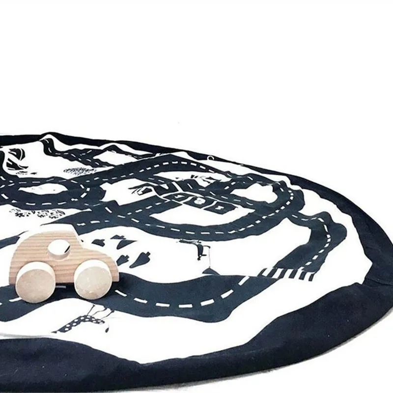 Игровой коврик для новорожденных хлопковый мягкий ползания круглый игровой