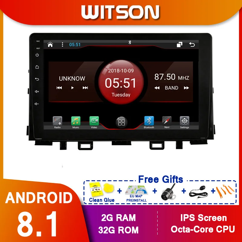 WITSON 9 &quotFULL HD сенсорный экран Android 10 0 Восьмиядерный Автомобильный GPS