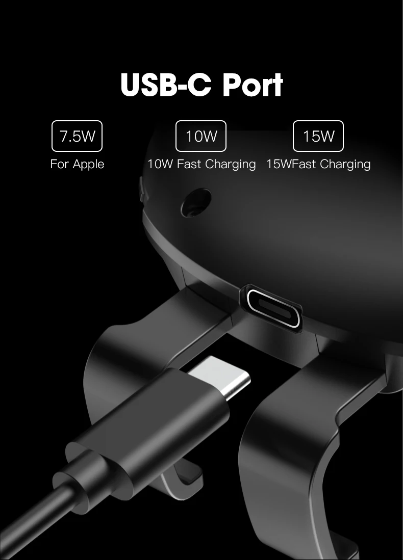 15 Вт QI беспроводные автомобильные зарядные устройства Индукционные usb type C автоматическое зажимное крепление для samsung iphone держатель стенд QC 3,0 зарядка SIKAI