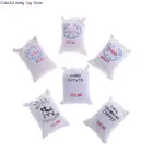 Миниатюрный кухонный дом для кукол, 6 пакетов сахарной муки, картофеля, для детей, игрушки для ролевых игр, садовый декор, 112