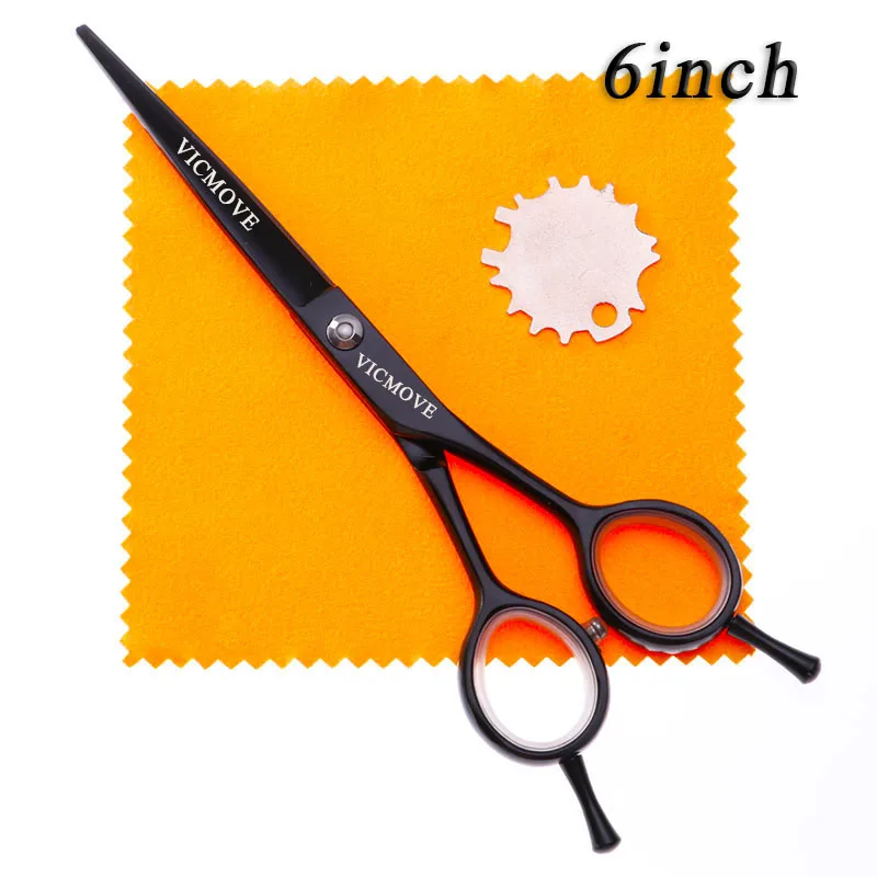 1 pcs VICMOVE 5," /6" ножницы для волос Профессиональные Парикмахерские ножницы набор резка+ истончение профессиональные барберские ножницы серебро и черный - Цвет: 1 pcs