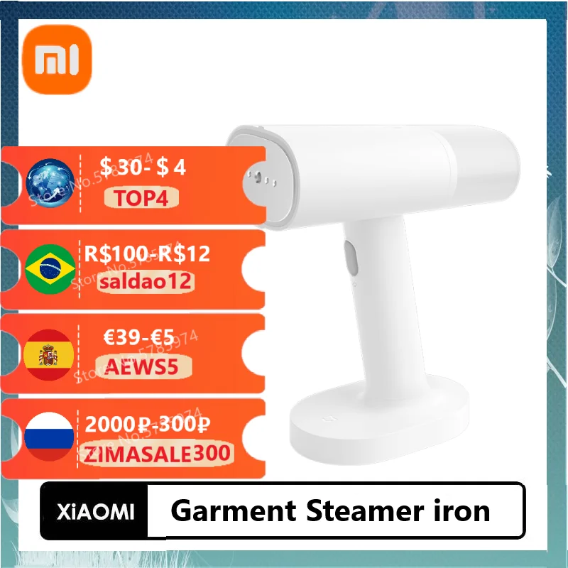

Отпариватель для одежды Xiaomi Mijia, домашний электрический пароочиститель, портативный мини-прибор для удаления клещей, генератор для глажки о...