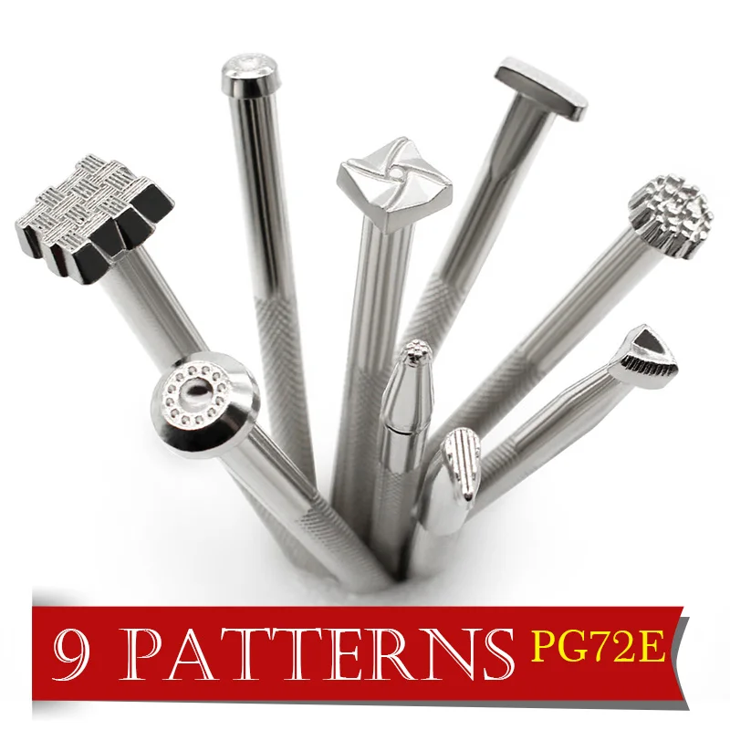 Набор штампов из кожи 9 видов штамповка инструменты для резьбы ремесло