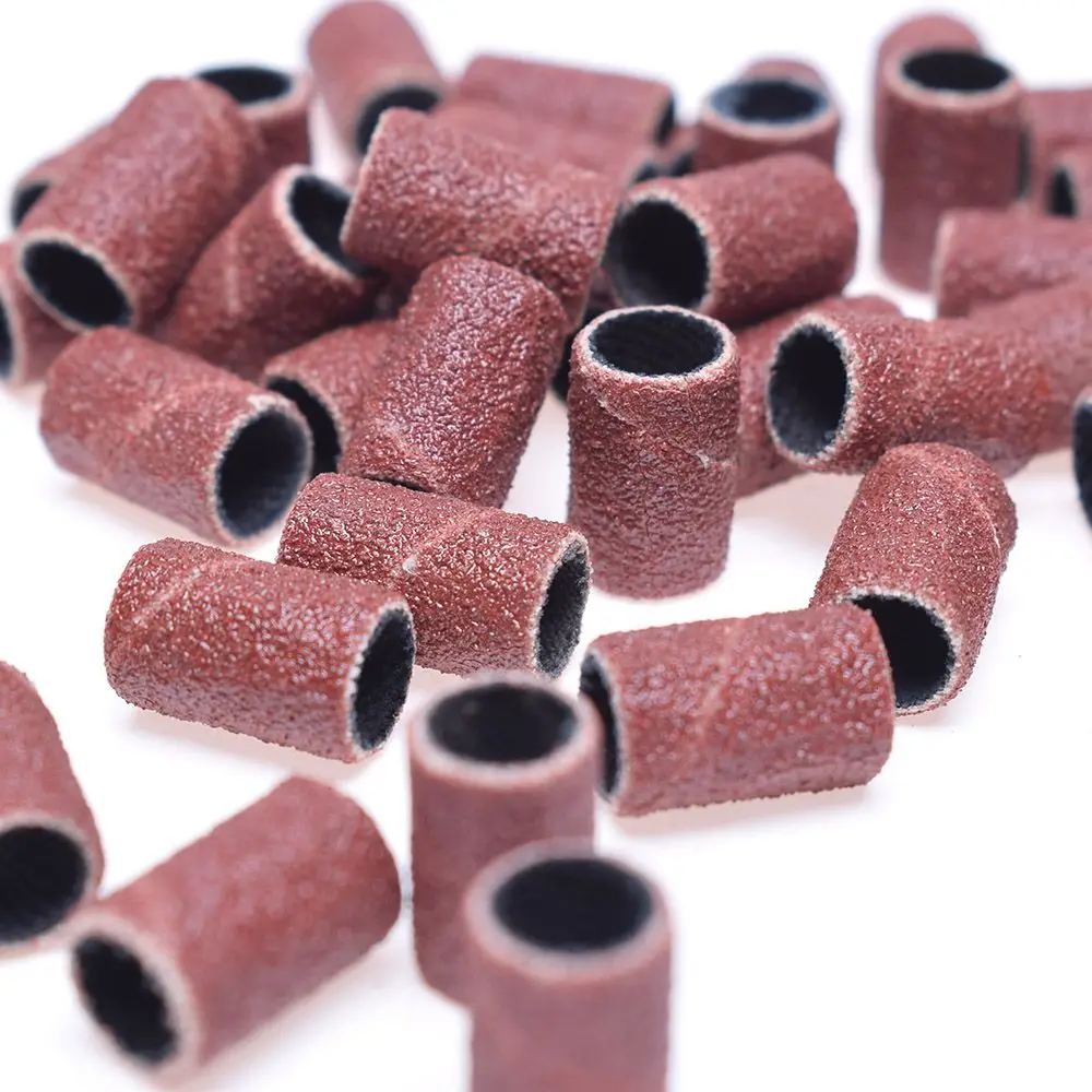 100 шт. шлифовальная лента кольцо из глиноземного песка пилки для ногтей