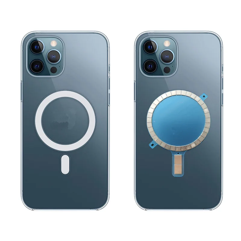 Беспроводная зарядка магнит для iPhone 12 Pro Max мини 11 Xs Xr 8 SE мобильный телефон корпус