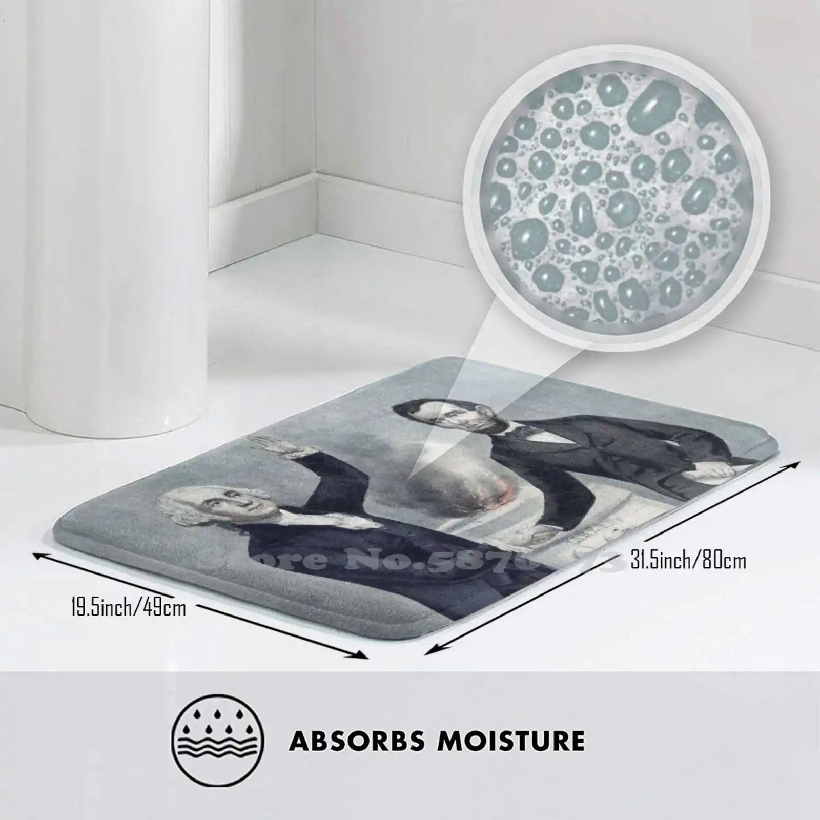 Товары для дома в Вашингтоне и Линкольне 3D коврик ног Абраам Линкольн президент