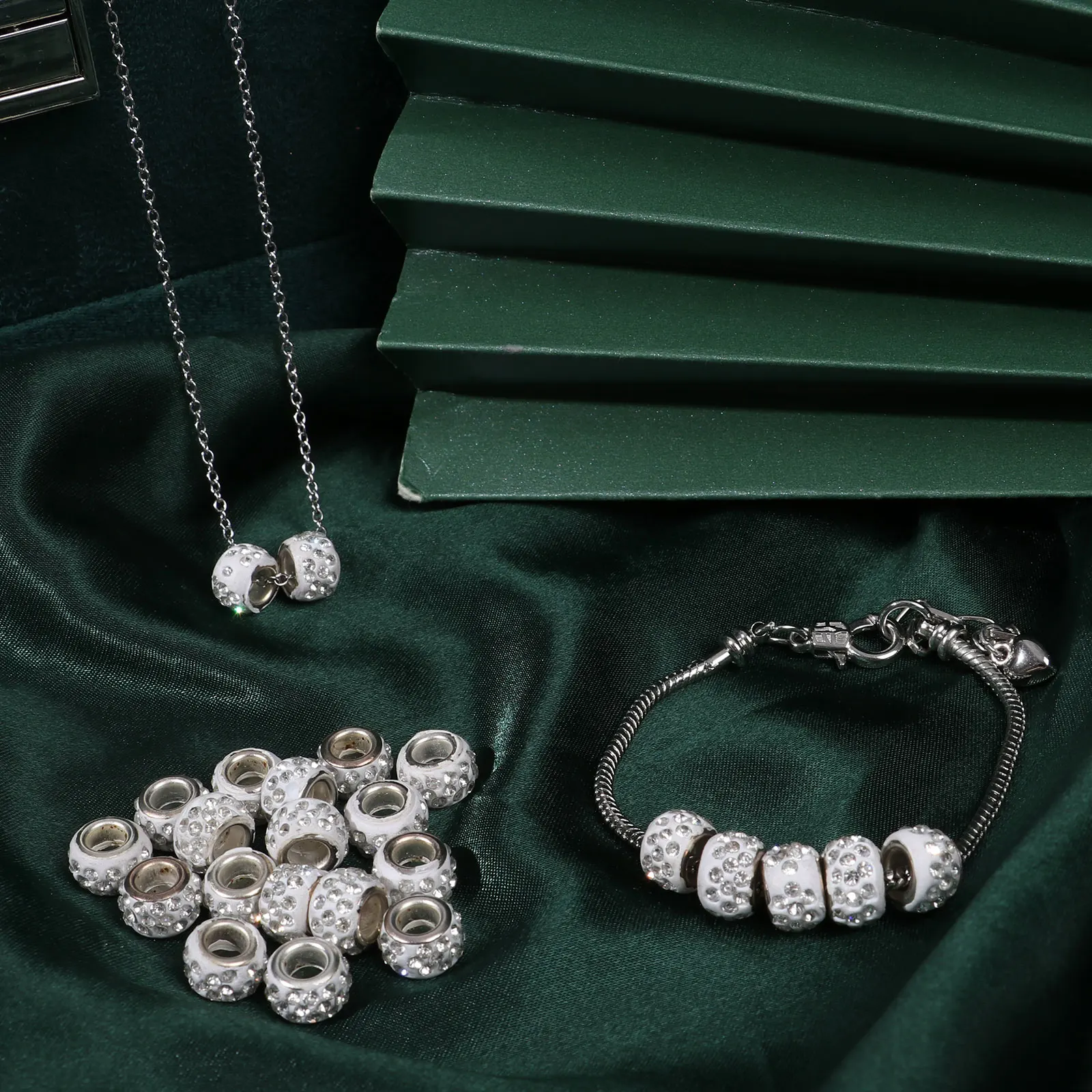 100 шт. женские бусины с большими отверстиями | Украшения и аксессуары