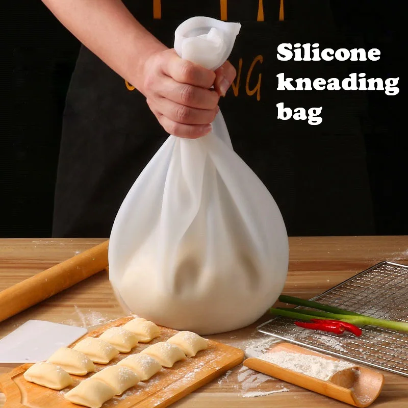 

Cake Tools Silicone Kneading Dough Bag Flour Mixer Bag Cooked Versatile Dough Mixer for Bread Pastry Pizza Kitchen Accessory