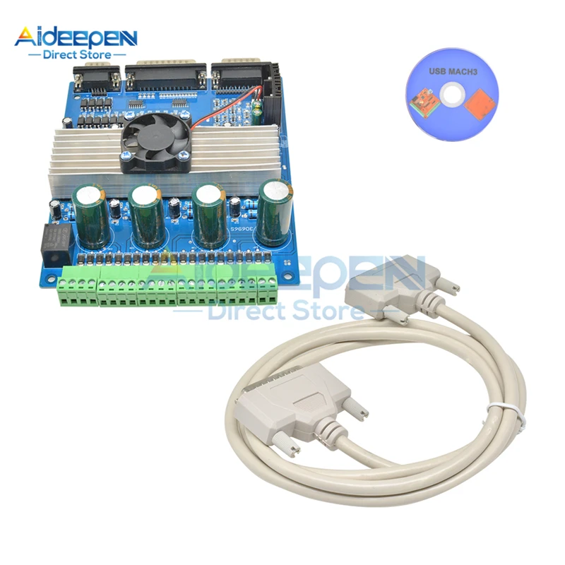 TB6560 DC 12-36 в 3A 4 оси шагового двигателя плата контроллера с ЧПУ двигатель постоянного тока привод с вентилятором для однополярного биполярного шагового двигателя