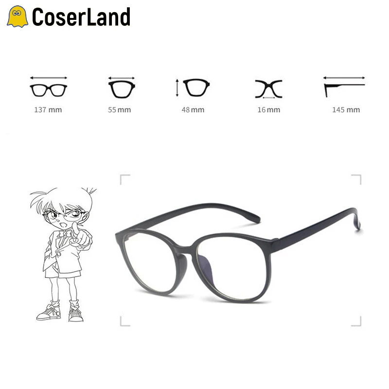 Coserland Detective Conan Косплей круговые оправы для очков Аниме-очки реквизит косплея