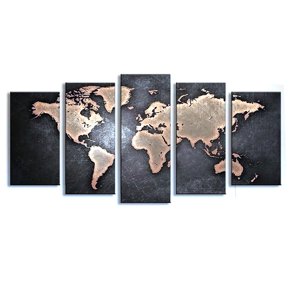 

The World Map Wall Painting Good Quality Painting Artwork Wall Paintings For Living Room Decor Modern Abstract Canvas Wall Art