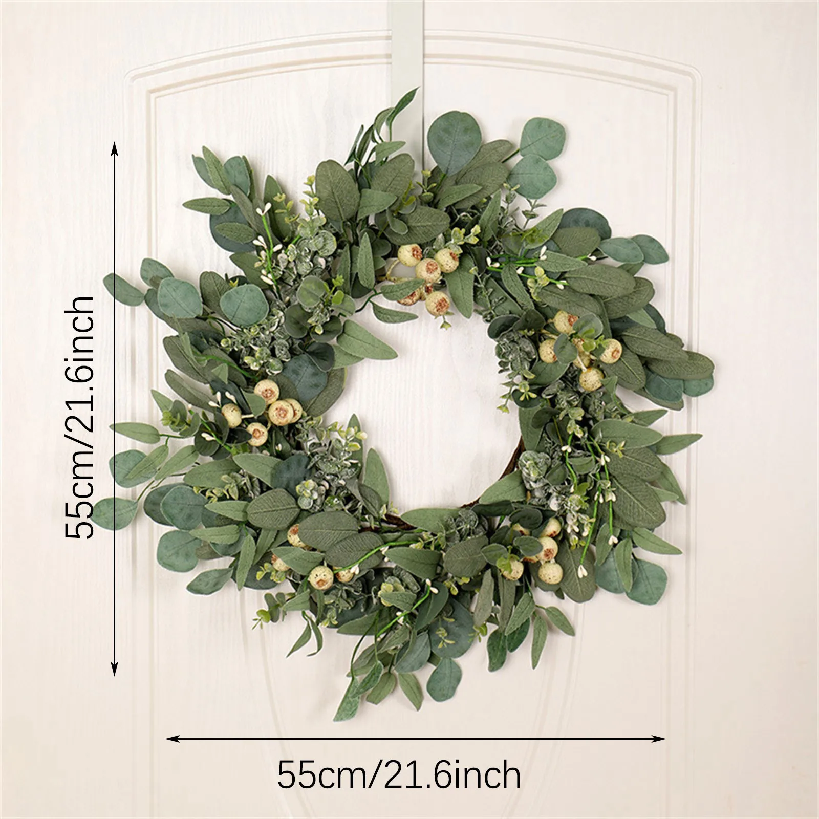 

Decoration Artificial Plants Green Eucalyptus Vines Garland Artificial Fake Plants Ivy Wreath Wall Decor Vertical Ivy Wreath
