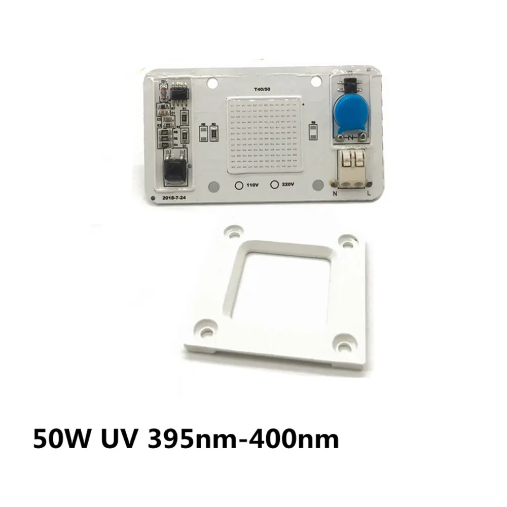 1-5 шт. 50 Вт 110 В 220 COB UV 395нм ультрафиолетовый фиолетовый светодиодный светильник
