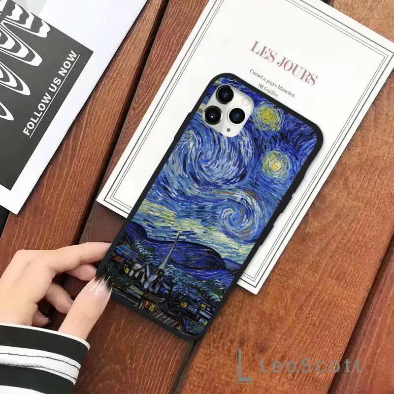 

Van Gogh Starry Night Star Phone Case for iPhone 11 12 mini pro XS MAX 8 7 6 6S Plus X 5S SE 2020 XR