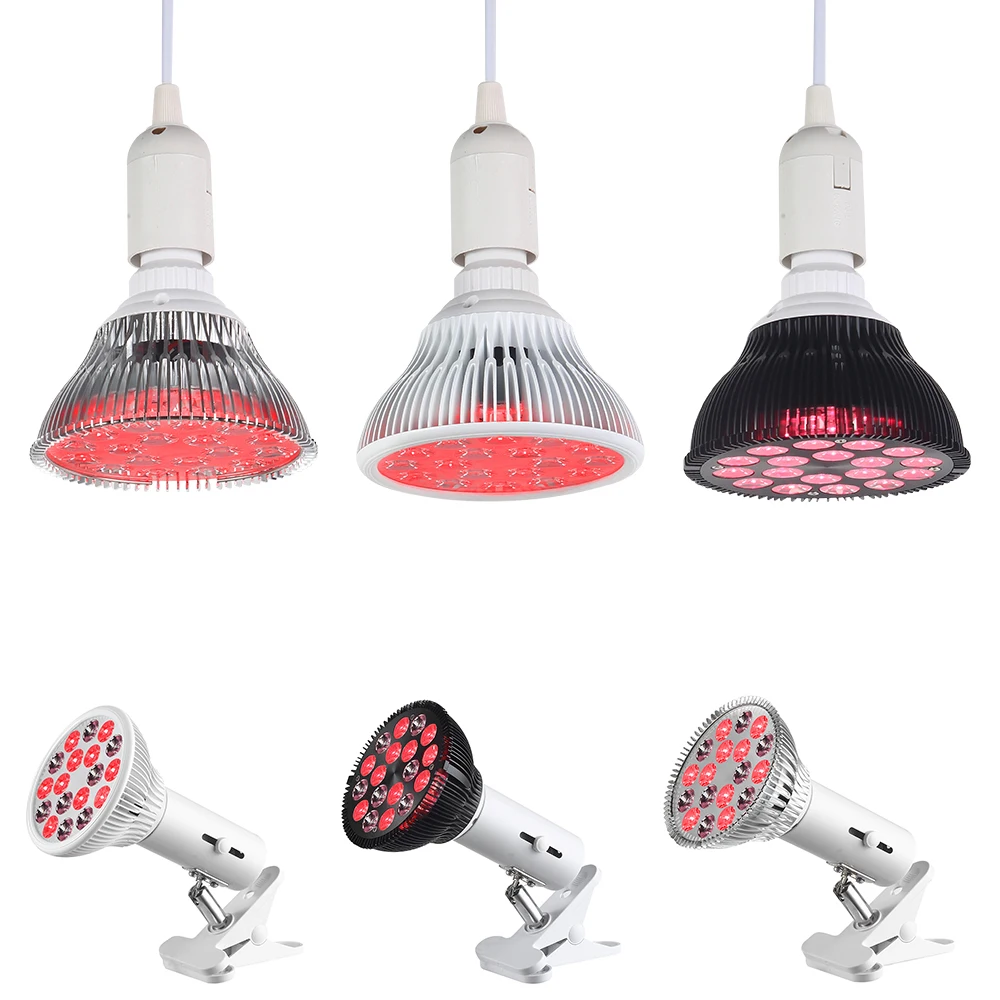 

54W E27 LED Light Therapy Bulb Anti-aging PAR38 Lamp 660nm Red Light Therapy Near Infrared 850nm 730nm Red Grow LED Light