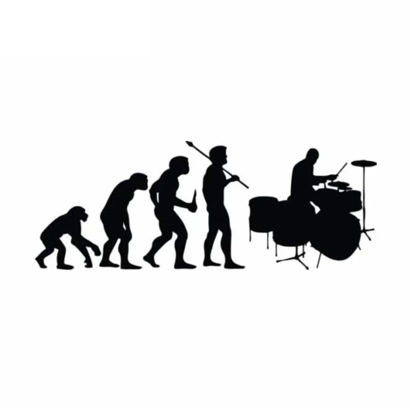 

Personality Car Sticker Decoration Frame Drum Evolution Car Styling Vinyl Decal Accessories PVC 15cm X 6cm