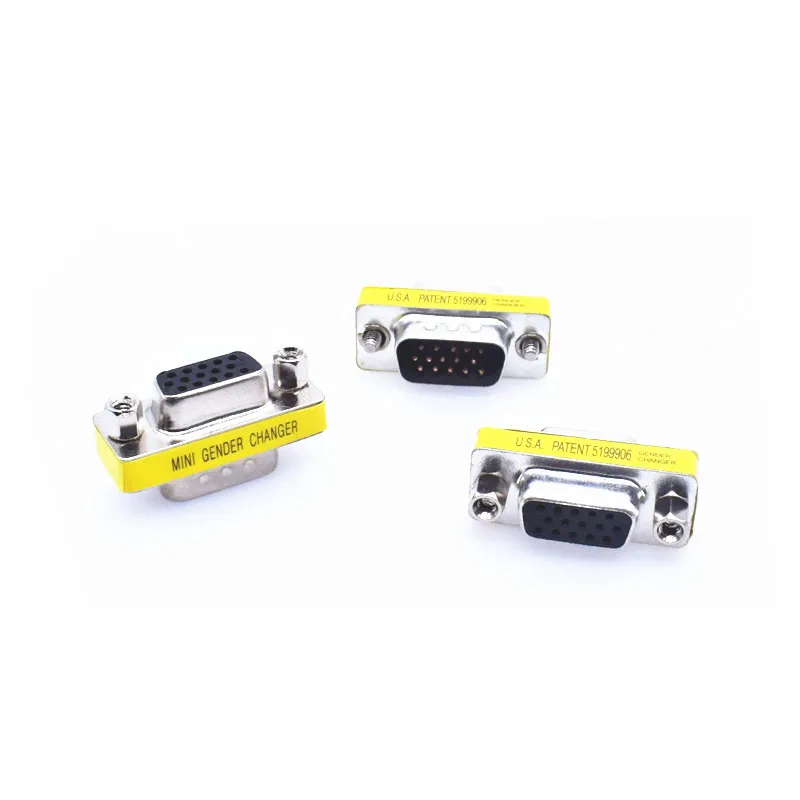 Разъемы D Sub HD15 DB15 Папа папа разъем VGA Мама переходник преобразователь