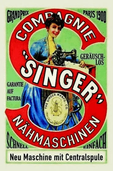 

Singer 1900 Blechschild Schild Metal Tin Sign