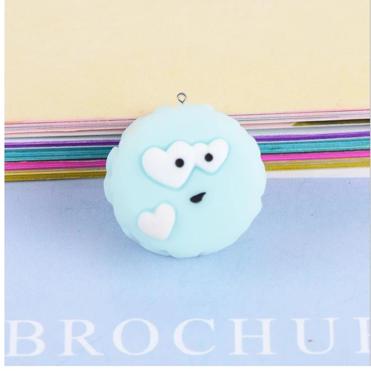

Resin Pendants Macaron Cute Cake Resin Cabochon For Necklace Keychains Jewelry Making DIY Scrapbooking Accessories