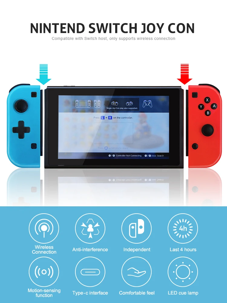 Данные лягушка беспроводной Bluetooth Pro Joy-Con Геймпад контроллер для nintendo Switch консоль игровой джойстик для nintendo Switch Joy Con