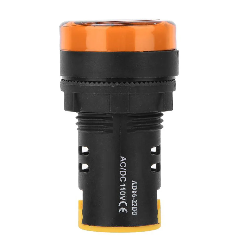 

5PCS 110V AC/DC 22mm Yellow LED Indicator Lamp Signal Light AD16-22DS For Connection High Quality Tools