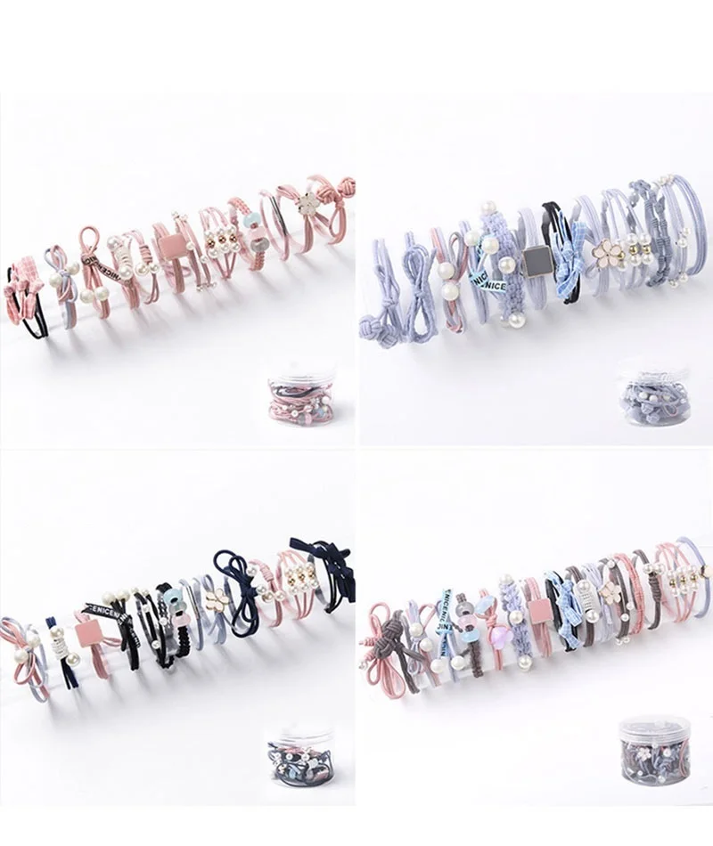 Резинки для волос звездное небо эластичные заколки с лентами цветами