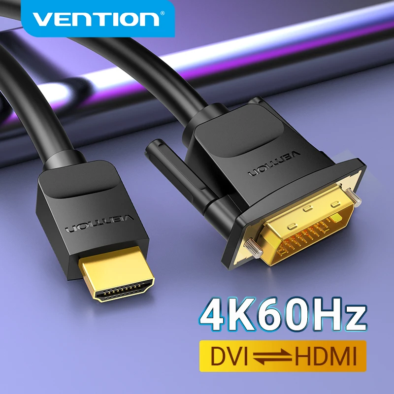 Vention Кабель HDMI DVI Bi direction Male 24 + 1 D переходник 1080P конвертер для Xbox HDTV DVD LCD в