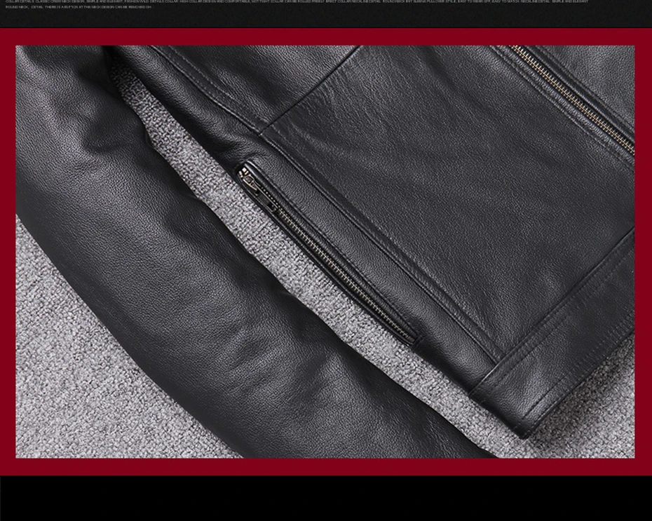 Chaqueta cuero hombre куртка кожаная куртка популярная мужская куртка из натуральной кожи тонкая байкерская куртка крутая 19037-5