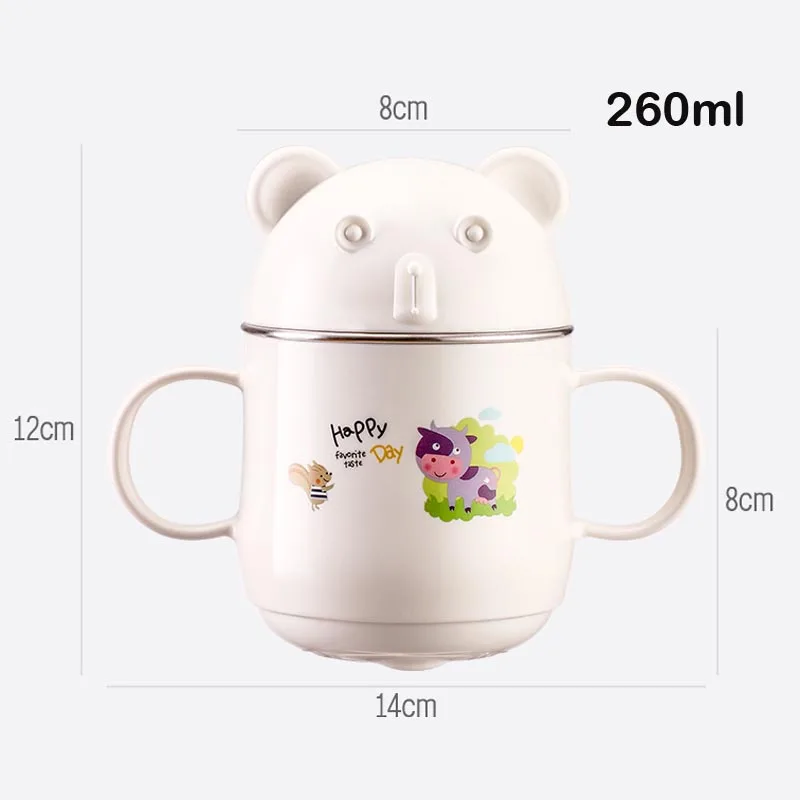 260 мл детская молочная чашка для малышей Мультяшные креативные чашки питьевой