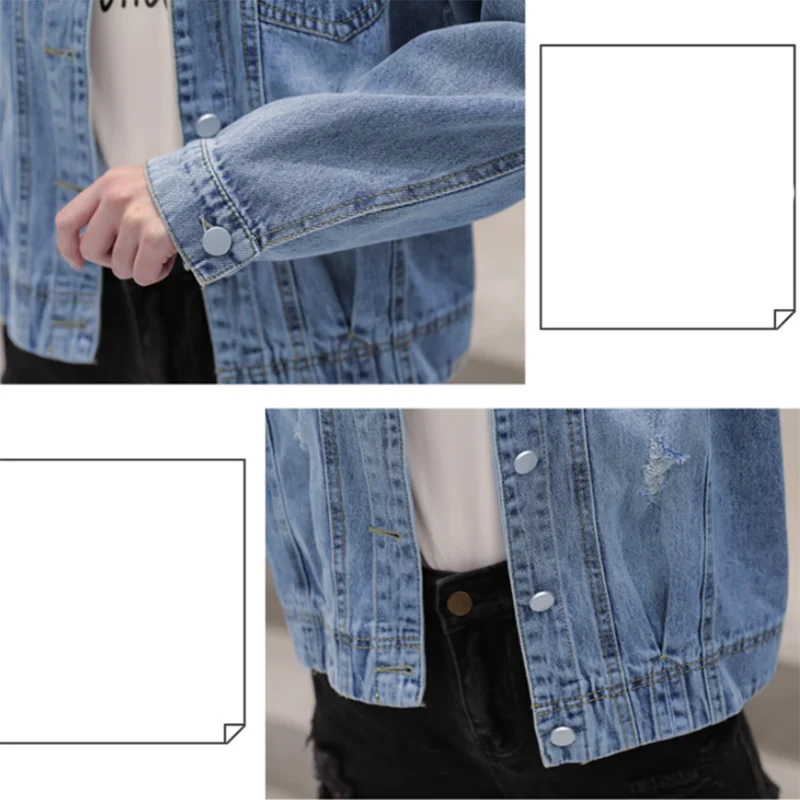 Джинсовая куртка женская весна осень новая одежда мода старые и свободные тонкие