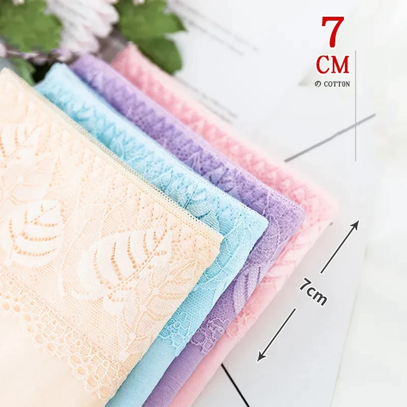 5PCS/Set High Waist Women Panties Pure Cotton Body Shaper Underwear Breathable Cute Briefs Sexy Lace Comfort Female Lingerie