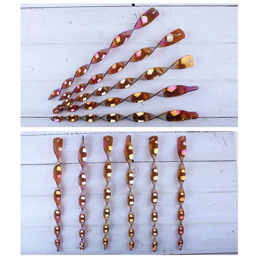 

10pcs Bird Repeller Rotating Rod Reflective Wind Spiral Control Device Agricultural Scare Bird Garden Ornaments Decor