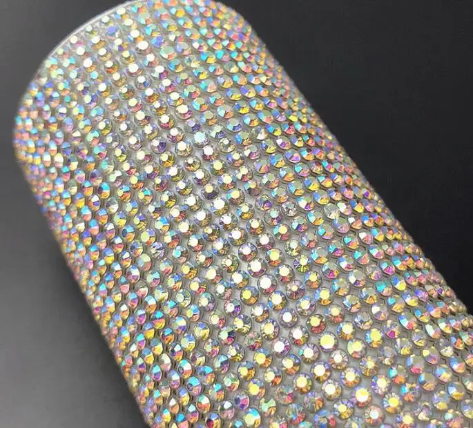 Горячая фиксация 2 5 мм Стразы Обрезка 4 ряда/Ярда необычные декоративные