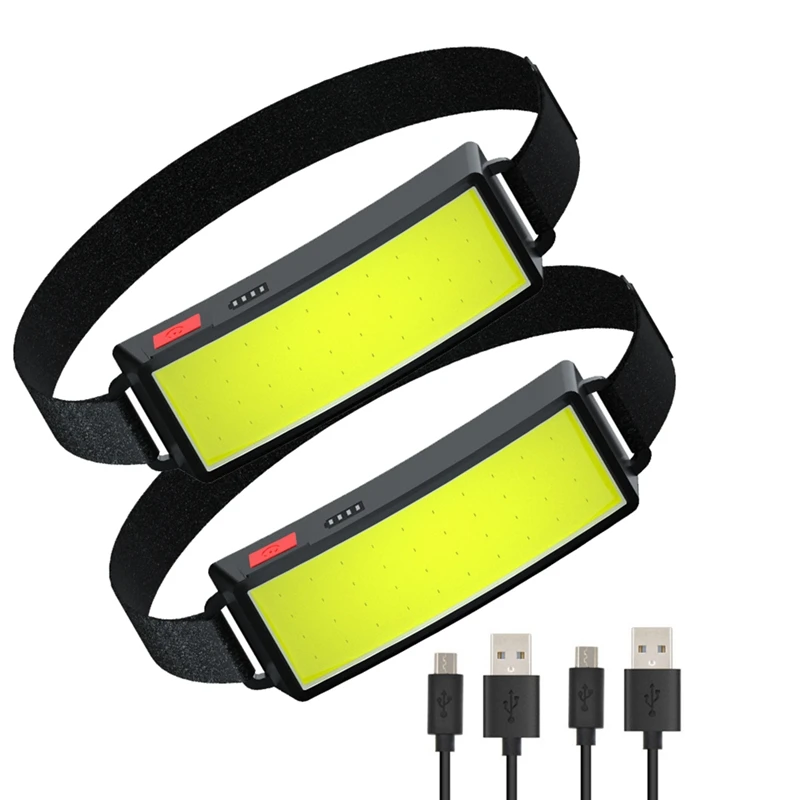 

Led Head Light Lamp Portable Mini COB Headlight Flashlight USB Rechargeable Head Light Lamp For Outdoor