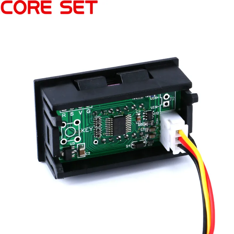 Миниатюрный цифровой Вольтметр 0 36 дюйма 0-30 В постоянного тока 3 провода 5 бит