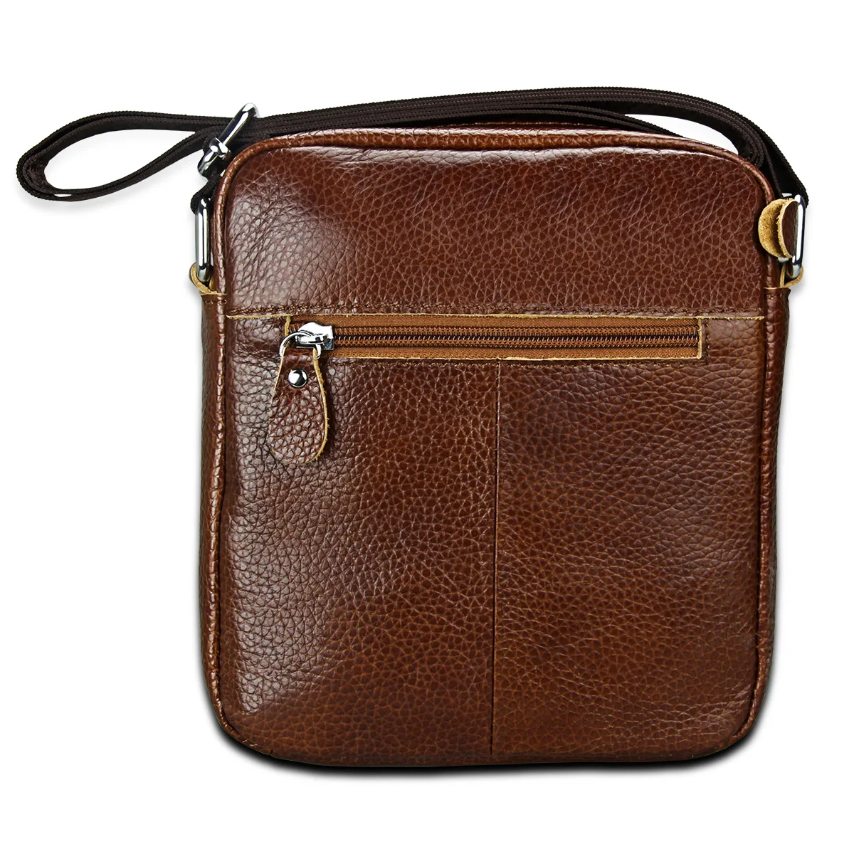 Сумка мужская диагональная из натуральной кожи Модный деловой портфель кожаный