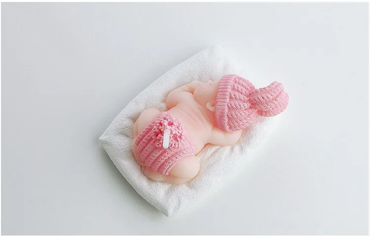 

Children's party candle baby shower favor party gift--Sleep Baby Smokeless candle kids Cute birthday party decoration 10pcs/lot