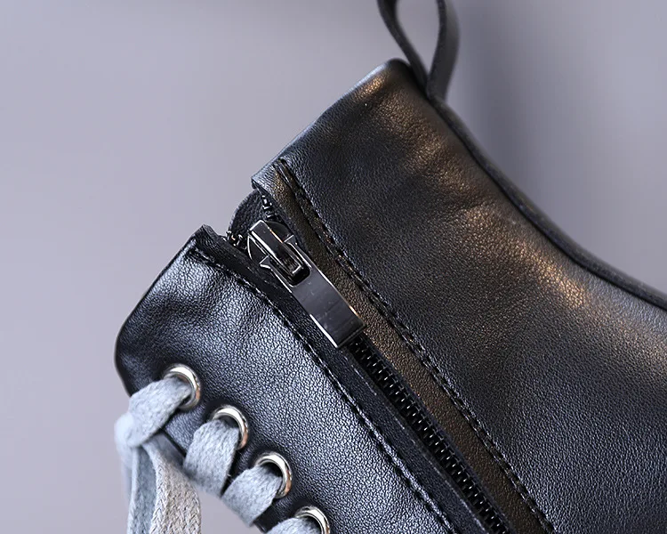 

Autumn and Winter Girls Casual Boots Princess Soft Bottom Martin Boots Leather Boots Children Shoes