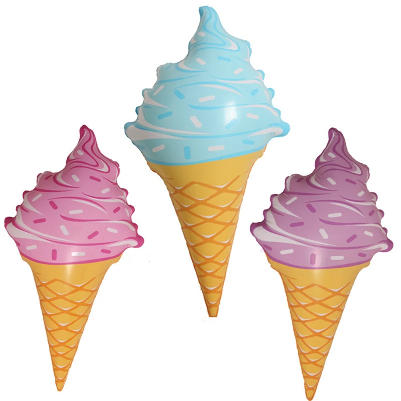 Красочное мороженое Забавный надувной плот для плавания плавательный круг