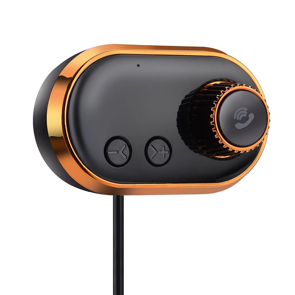 Золотой Автомобильный Bluetooth fm-передатчик адаптер fm-передатчик беспроводной Hands Free комплект MP3 музыкальный плеер USB зарядное устройство# BL30 - Название цвета: Золотой