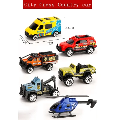 6 шт. Diecast металлические игрушечный автомобиль модель автомобиля трактор военные фермерская техника 1: 64 Бэтмен Железный человек Тони мини Aolly Строительный набор игрушек - Цвет: style-15