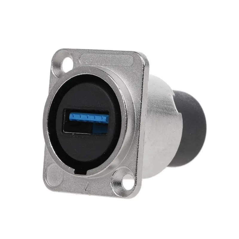 

USB 3.0 Socket Metal D type Female to Female Connector Panel Mounting Holder Adapter