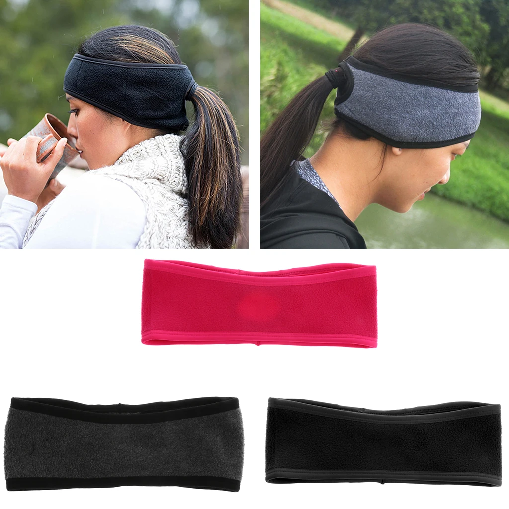 

Ponytail Headband Ear Warmers, Super Sweat Absorbent, Non-Slip. Great for Running,Yoga or Any Other Outdoor Indoor Sports