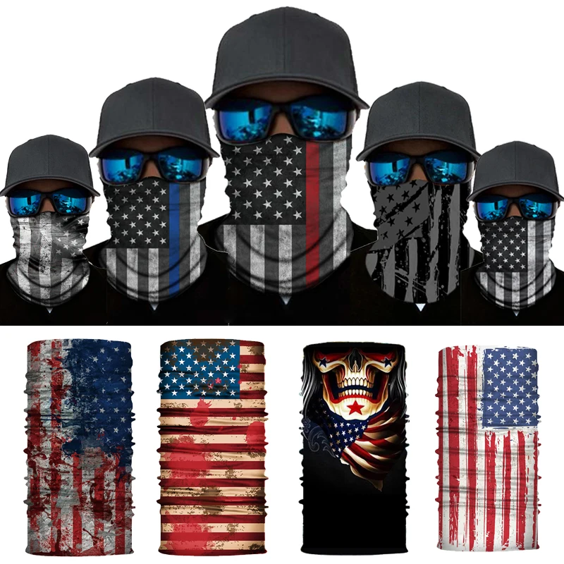 

National Flag Magic Scarf bandana Men Cycling Motorcycle Balaclava Head Scarves Outdoor Windproof Sports Headband Neck Gaiter