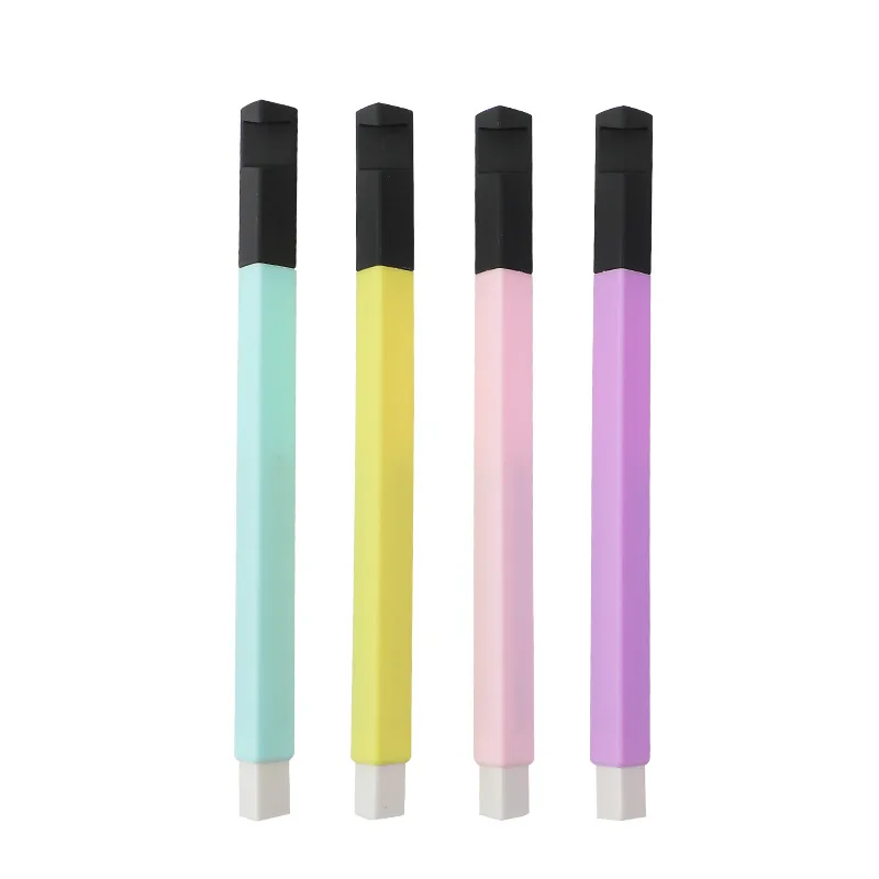 

Triangle Eternal Pencil with Eraser and Phone Holder Inkless Unlimited Writing Signature Pen School Supplies Office Stationery