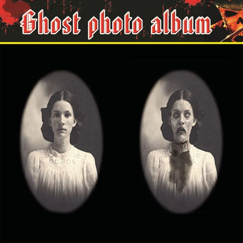 Хэллоуин 3D Призрак ужас фото лицо картинки рамка меняющие рамки Вечерние