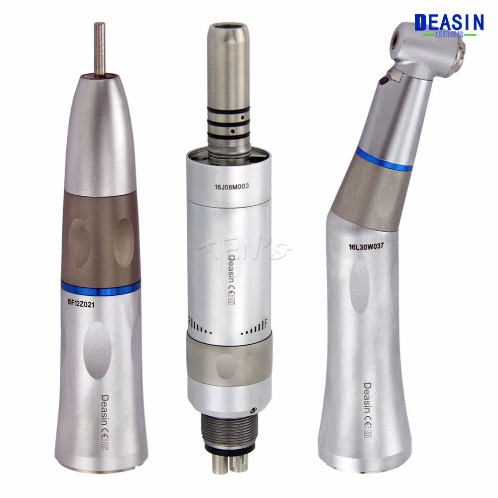 2019 Dental Low Speed Fiber Optic Contra Angle Air Motor Straight Nose Cone LED handpiece | Handpieces